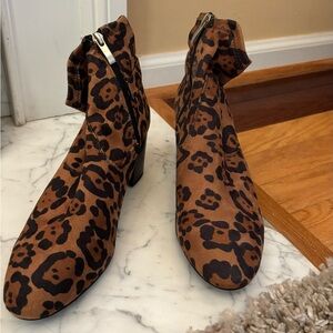 Franco Sarto animal print boots New without tags